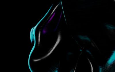 Digital connections with cyan neon glow